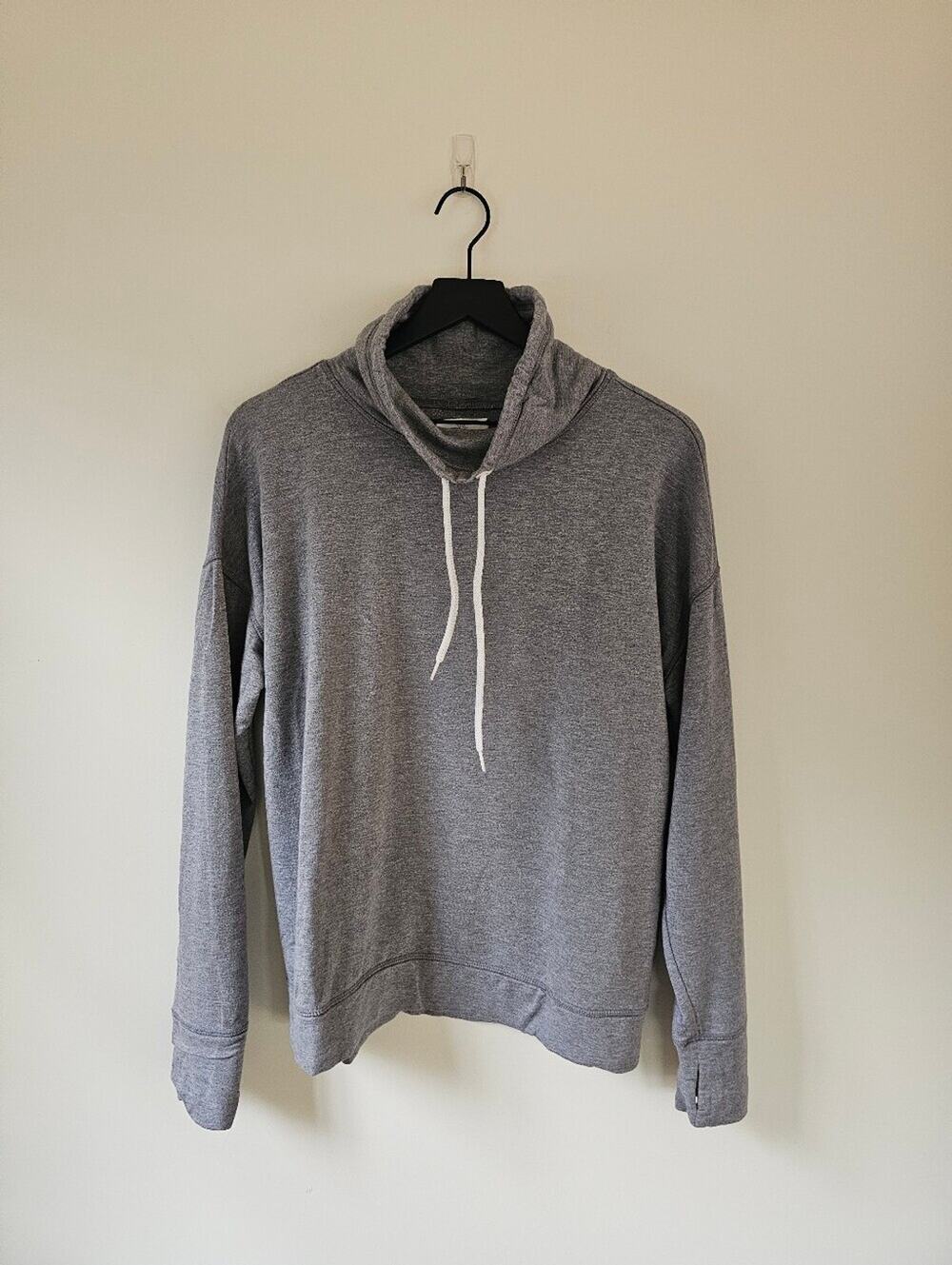 aerie Offline Heather Gray Cowl Neck Pullover Hoodie